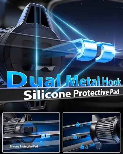 Guceful Wireless Charger for Car 15W [Military Grade Powerful Magnetic] Hands Free Adjustable for Magsafe Car Mount Vent Universal Magnetic Phone Holder for Car Fits iPhone 15 14 13 12 Pro Max All 5