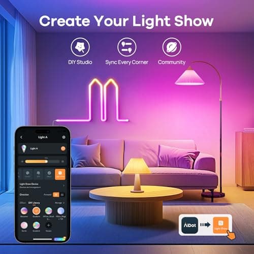 OREiN Matter Smart Light Bulb, Smart Light Bulbs Work with Apple Home, Alexa, Google Home, SmartThings, A19 Color Changing Light Bulbs 2.4Ghz WiFi, 800 Lumens Equivalent 60W 2Pack 8