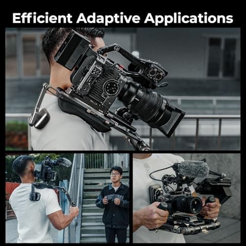 SmallRig Shoulder Rig Kit, One-Touch Quick Release Adjustable for Sony, for Canon, for Nikon Mirrorless Cameras, Camcorders | Camera Support System for Arca-Swiss/MFT Mount & 15mm Rods | SR007 Pro 6