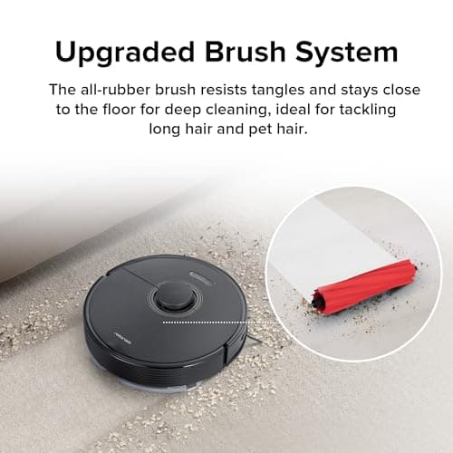 roborock Q7 Max+ Robot Vacuum and Mop with Auto-Empty Dock Pure, Hands-Free Cleaning for up to 7 Weeks, APP-Controlled Mopping, 4200Pa Suction, No-Mop&No-Go Zones, 180mins Runtime(Renewed) 8