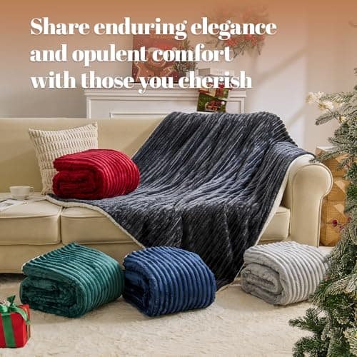 Easthome Electric Heated Blanket Queen Size Dual Control - 84"x90" Fast Heating Bed Blankets with 6 Heating Levels & 10 Hours Auto Off, Soft Ribbed Flannel, Over-Heat Protection ETL, Light Gray 9