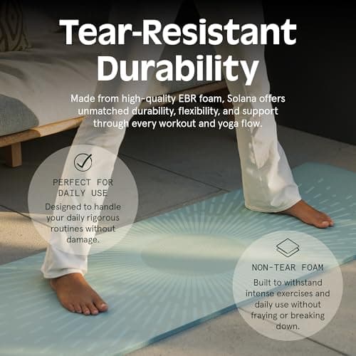 Retrospec Solana Yoga Mat 1/2" Thick w/Nylon Strap for Men & Women - Non Slip Excercise Mat for Yoga, Pilates, Stretching, Floor & Fitness Workouts, Wild Spruce, 4446 6