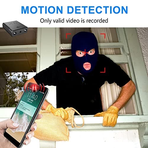 Smallest Spy Camera,Hidden Camera Detector,HD1080P Wireless WiFi Security Camera,Nanny Cam,Baby Monitor with Upgraded Night Vision,Motion Detection,Cloud Storage for Security with iOS Android APP 4