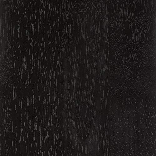 Amazon Basics Solid Wood Saddle-Seat Counter Height Bar Stools for Kitchen Island with Footrest, 24-Inch Height, Black, Set of 2 7