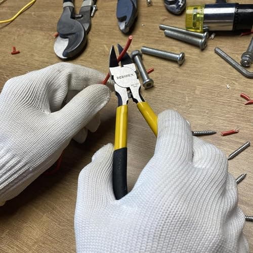BOOSDEN 5" Wire Cutters, 5 Pack, Precision Cutting Pliers, Ultra Sharp Wire Snips Wire Clippers, Spring Loaded Flush Cutter, Diagonal Cutting Pliers for Jewelry Making Crafting, Wire Cutters Set 6