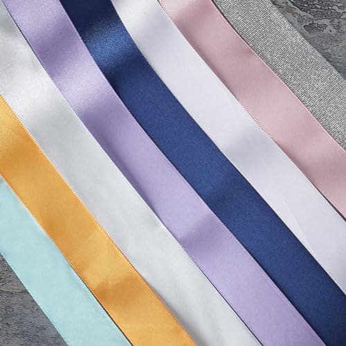 Chenkou Craft Solid Satin Ribbon Ribbons Assorted 40 Yards Craft Bow Party Decoration Packing Ribbons (Mix, 1"(25mm)) 6