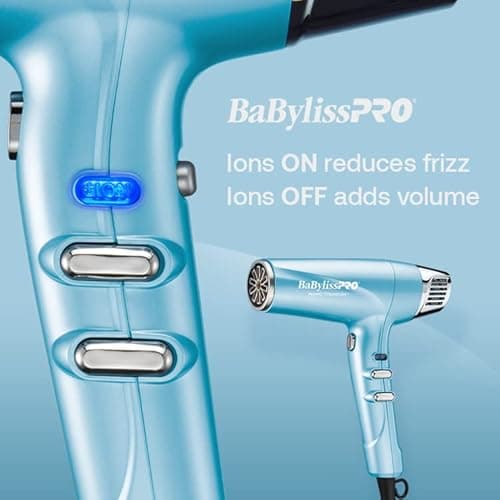 BaBylissPRO Hair Dryer, Nano Titanium Dual Ionic Blow Dryer, Hair Styling Tools & Appliances, BNT9100 5
