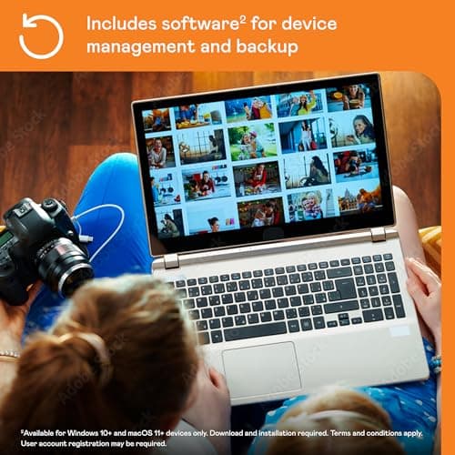 WD 5TB My Passport Portable Hard Drive, Works with USB-C and USB-A, Windows PC, Mac, Chromebook, Gaming Consoles, and Mobile Devices, Backup Software and Password Protection - WDBRMD0050BGY-WESN 6