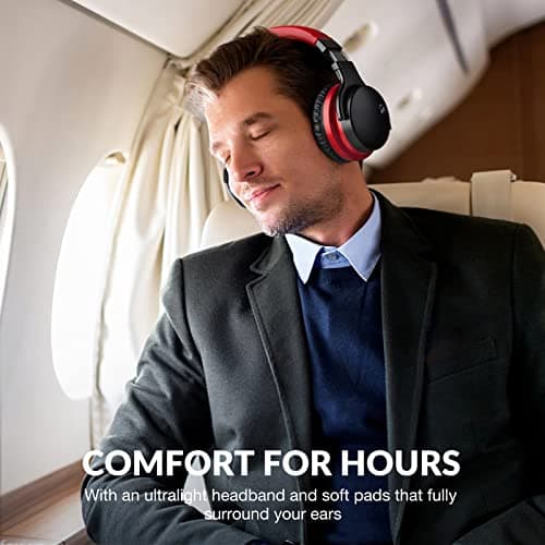 Million Sold Classic E7 Active Noise Cancelling Headphones with Upgraded HD Sound, Wireless Bluetooth Headphones Over The Ear Unequaled Comfort, Vivid Deep Bass, for Home Office Travel Birthday Gift 5