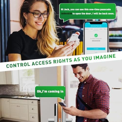 Smart Door Lock with Handle: Olumat Keyless Entry Door Lock with WiFi Gateway - Smart Locks for Front Door with Keypad - Fingerprint Lock 8