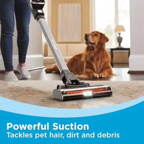 BLACK+DECKER POWERSERIES 20V MAX Cordless Stick Vacuum Cleaner, Household Vacuum Cleaners for Hardwood Floors and Carpet, LED Lights, Detachable, Anti-Tangle, Lightweight, Bagless (BHFEA18D1) 5