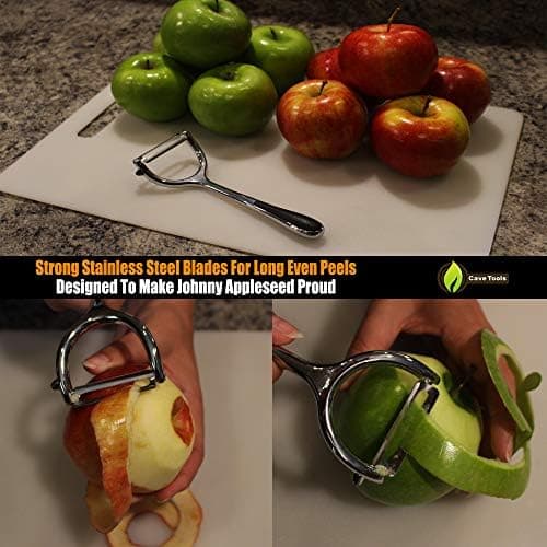 Cave Tools Vegetable Y Peeler Julienne Swivel Slicer With Potato Eye Remover for Peeling Fruits and Vegetables - Kitchen Gadgets 2