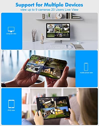 LaView 4MP Security Camera Outdoor Wired Starlight Color Night Vision,2K Cameras for Home Security AI Human Detection & Auto Tracking, IP65 Outdoor Camera 2-Way Audio, US Cloud, Compatible with Alexa 8