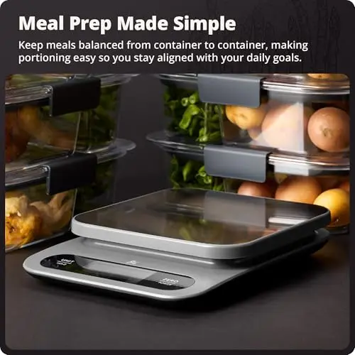 Greater Goods Digital Food Scale for Kitchen & Baking, 10kg/22lb High-Capacity Weight Scale with 1g Precision, Stainless Steel Platform, Hi-Def LCD, Ideal for Bread, Sourdough & Bulk Cooking 5