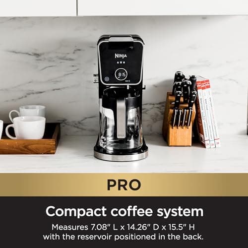 Ninja Drip Coffee Maker With K Cup Combo, DualBrew Pro Specialty Coffee System, Coffee Machine Compatible with K-Cup Pods, 12 Cup Single Serve Coffee Makers with Paper Filter, CFP301 8