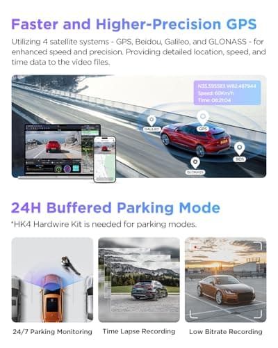 VIOFO A229 Pro 3 Channel 4K HDR Dash Cam, Dual STARVIS 2 Sensors IMX678 & IMX675, 4K+2K+1080P Front Inside and Rear Triple Car Camera, 5GHz WiFi GPS, Voice Control, 24H Parking Mode 6