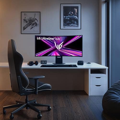LG 45GX950A-B 45-inch Ultragear 5K2K WUHD (5120 x 2160) OLED Curved Gaming Monitor, Dual-Mode, 165Hz, 0.03ms, NVIDIA G-Sync, AMD FreeSync Premium Pro, HDR True Black 400, USB Type-C 90W, DP2.1 19