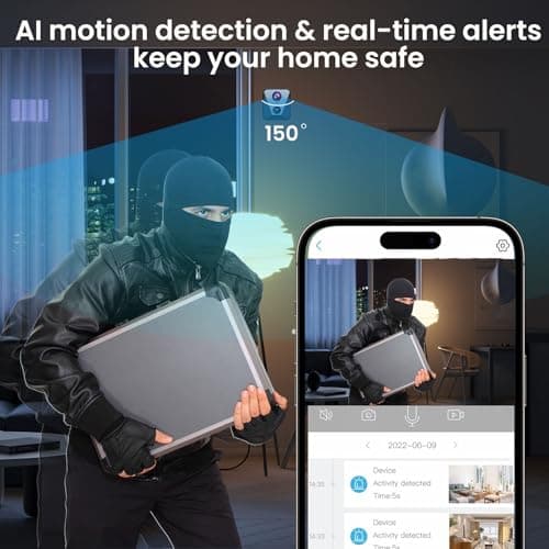 Hidden Camera | Spy camera, Improved 2K WiFi Mini Camera, Real-Time View,100 Days Battery Life, Cloud & SD Storage, Clear Night Vision, AI Motion Detection, Security Wireless Camera Nanny Cam 6
