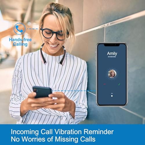 AMORNO Foldable Bluetooth Headphones Wireless Neckband Headset with Retractable Earbuds, Sports Sweatproof Noise Cancelling Stereo Earphones with Mic … 5