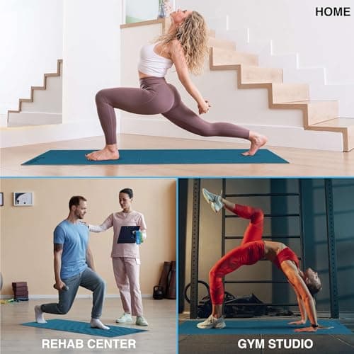 Foldable Yoga Mat – 1/4 Inch Thick, Lightweight, Easy to Store, Non-Slip Travel Yoga Mat for Fitness, Yoga, Pilates, Home Workouts, and Floor Exercises 5