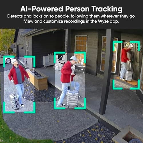 WYZE Solar Cam Pan (Flagship Model), Security Cameras Wireless Outdoor, 2K 360° Pan-Tilt Battery Powered 2.4GHz Wi-Fi Cameras for Home Security, AI Motion Detection, Color Night Vision, No Blind Spots 5