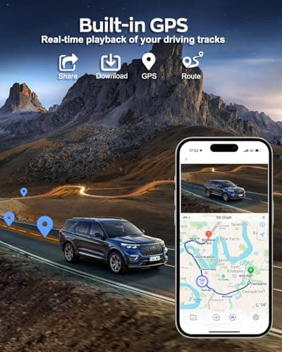 4K Dash Cam 360° View,4 Channel Front and Rear Dash Camera for Cars,Built-in 5GHz Wi-Fi GPS, Voice Control, Free 128G Card,Night Vision,24H Parking Mode,G-Sensor 5