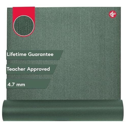 Manduka PROlite Yoga Mat 71" - 4.7mm | Lifetime Durability | Hygienic Construction | Teacher Approved | 71 x 24 inches | Black Sage