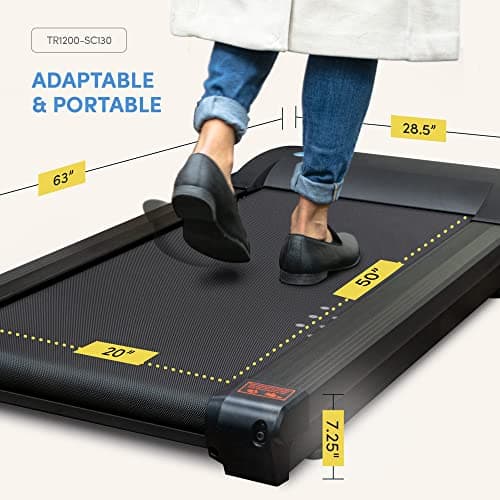 LifeSpan TR1200B Pro Under Desk Treadmill – Omni Console Walking Pad for Home & Office Use, Whisper-Quiet 3.0 HP Motor, Supports up to 330lbs, Max of 6 Hours Daily Use 3
