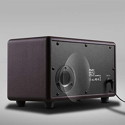 Vintage Bluetooth Speakers with Bass Enhanced Technology, Wireless & 3.5mm Aux Input for Cellphone, AC Powered (Upgraded Version) 5