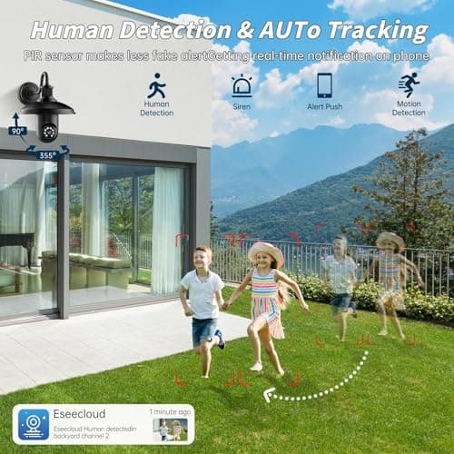 Warmfam 2K Light Bulb Security Camera Outdoor 2 Pack - 5G& 2.4GHz Wireless Motion Detection Cameras for Home Security,Two Way Talk,Full Color Night Vision, Audible Alarm, Easy Installation 8