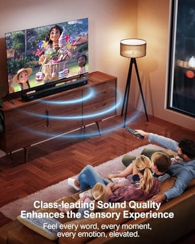 ULTIMEA 2.2ch Sound Bar for Smart TV, Peak Power 100W, 2-in-1 Detachable Soundbar for TV, Bluetooth 5.3 TV Sound Bar, 3 EQ Modes, Bass Adjustable, App, HDMI ARC/Optical/Aux/Wall Mount, Apollo S40 5