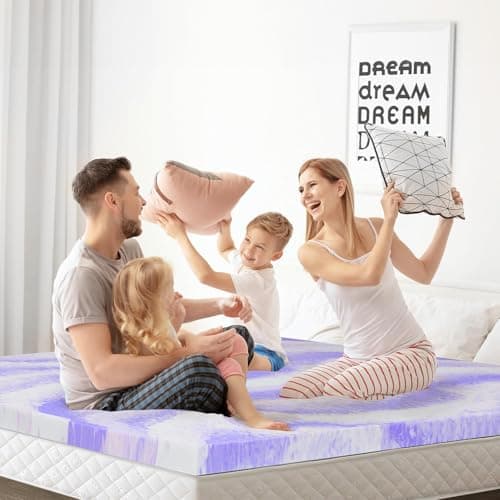 BedsPick Mattress Topper Twin XL - 3 inch Gel Infused Memory Foam XL Twin Mattress Toppers,Soft Foam Pad Toppers for Pressure Relief,CertiPUR Certified,Dorm Room Essentials,Twin XL Size 9