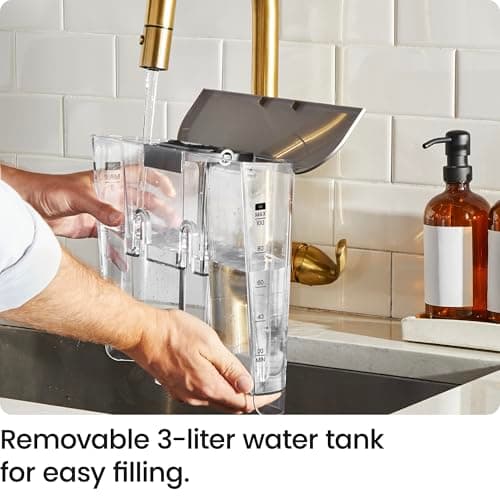 Chefman Crema Supreme 15 Bar Espresso Machine with Milk Frother, Barista Steam Wand, Professional Coffee Maker with Coffee Grinder, 30 Grind Settings, 3L Removable Water Tank - Stainless Steel 6