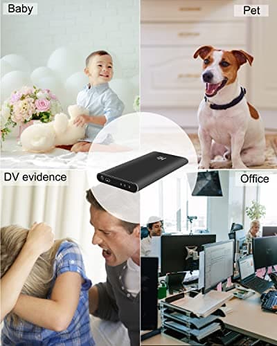 Jigayao Mini Hidden Camera 1080P 5000mAh Portable Charger Security Spy Camera with Night Vision,10 Hours Continuous Record Secret Cameras Nanny Cam for Home Office Outdoor No WiFi No Audio 7