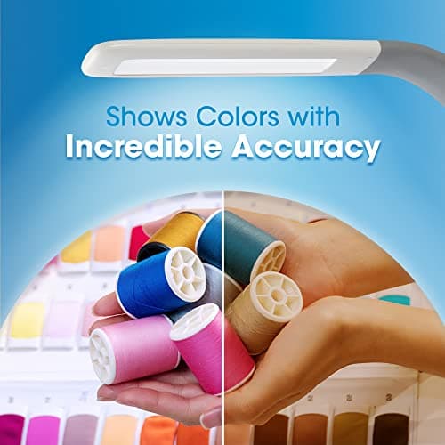 OttLite Cool Breeze LED Lamp with Bladeless Fan - 3 Speed Options & 5 Brightness Settings with Energy Efficient Natural Daylight LEDs - Desktop, Table or Nightstand Lamp for Studying or Reading 6