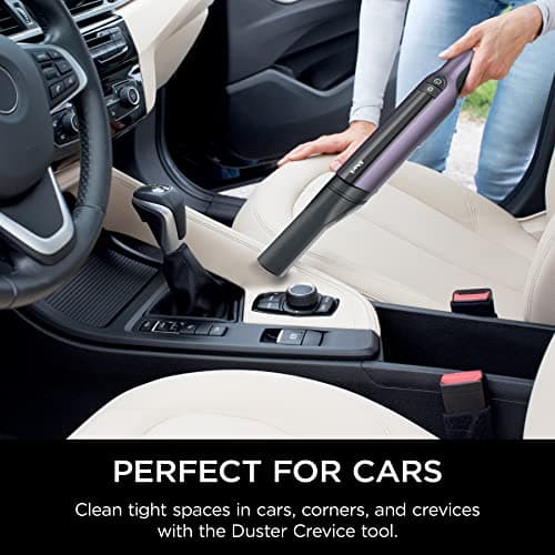 Shark WV410PR WANDVAC Cordless Hand Vacuum, Ultra-Lightweight & Portable with Powerful Suction & Tools for Pets, Designed for Car & Home, Violet 5