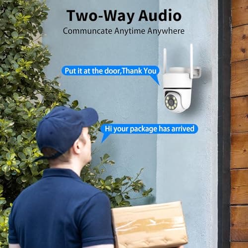 4G Security Cameras Outdoor, No WiFi Needed, 2K HD, 360° Pan/Tilt Outdoor Surveillance, AI Motion Detection, Continuous Power, IP66 Weatherproof, SIM Card Included for Remote Monitoring 7