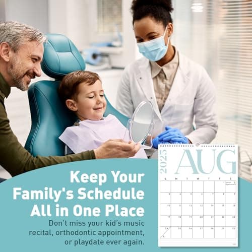 S&O Modern Vertical Wall Calendar from January 2025-June 2026 - Tear-Off Monthly Calendar - 18 Month Academic Wall Planner - Hanging Organizer to Track Anniversaries & Appointments - 13.5"x10.5”in 6