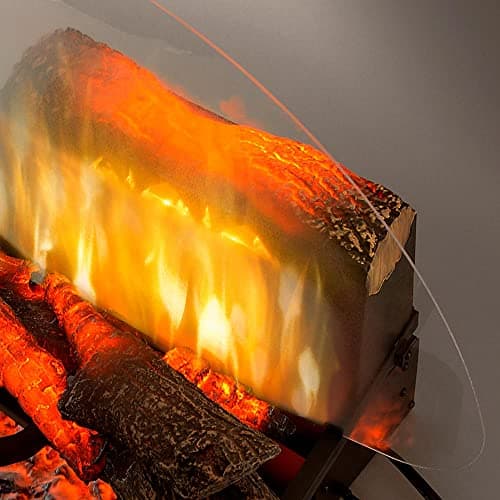 Dimplex Revillusion Electric Fireplace Log Insert - 25 Inch Faux Wooden Logs, Plug in Electric Heater + Glowing Ash Mat; Remote Control Included - Supplemental Zone Heat | Model #RLG25 5
