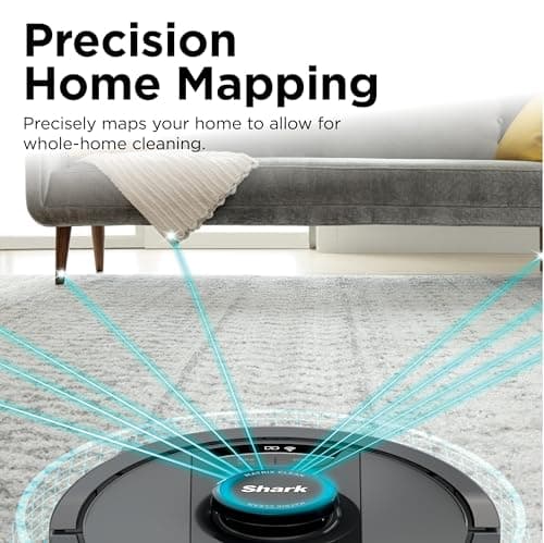 Shark R-RV2400WS Matrix No Spots Missed, Bagless 30-Day Capacity, Precision Home Mapping Self-Empty Robot Vacuum & Mop - Certified Refurbished 7