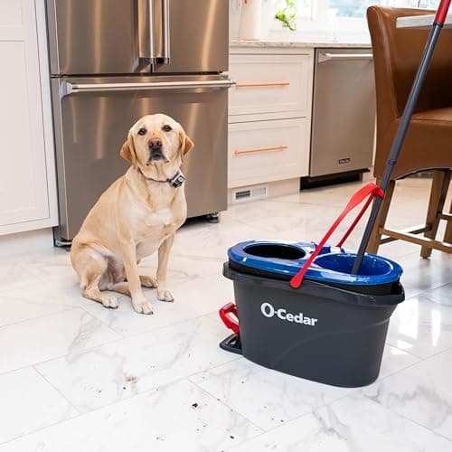 O-Cedar RinseClean Spin Mop & Bucket System | Clean with Water | Removes 99% of Bacteria 10