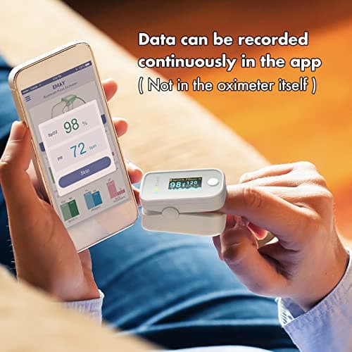 Pulse Oximeter Fingertip Bluetooth | Blood Oxygen Saturation & Heart Rate Monitor | Compatible with iOS & Android Smartphones 5