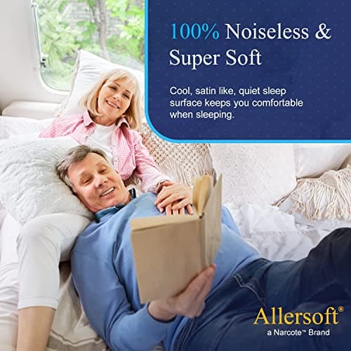 RV 6 Sided Zippered Mattress Protector with Secure Locking Zipper for 72x75 RV Short King. Creates a Natural Seal Around Your Mattress from Dust, Pet Dander, Pollen, Liquids & More. Oeko-Tex Certified 5