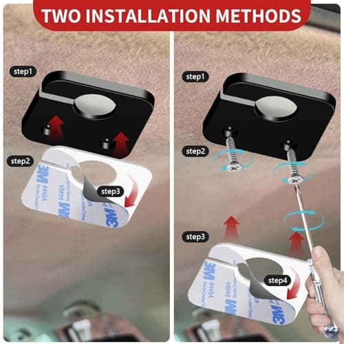 FSNIWEKO Rear Dashcam Mount for 5th Gen Toyota 4Runner 2010-2023 - Toyota 4Runner Accessories Camera Clip - Mount for Cameras Requiring Flat Surface 5