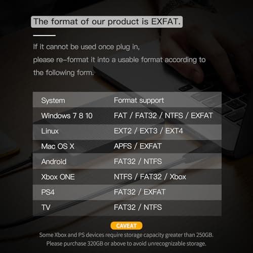 UnionSine 500GB Ultra Slim Portable External Hard Drive HDD-USB 3.0 for PC, Mac, Laptop, PS4, Xbox one, Xbox 360-(Black) 6