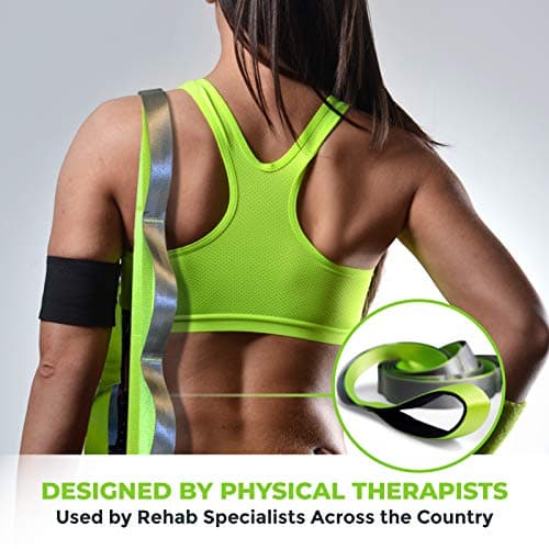 Gradient Fitness Stretching Strap for Physical Therapy, 12 Multi-Loop Stretch Strap 1.5" W x 8' L, Neoprene Handles, Physical Therapy Equipment, Yoga Straps for Stretching, Leg Stretcher, (Green/Grey) 7