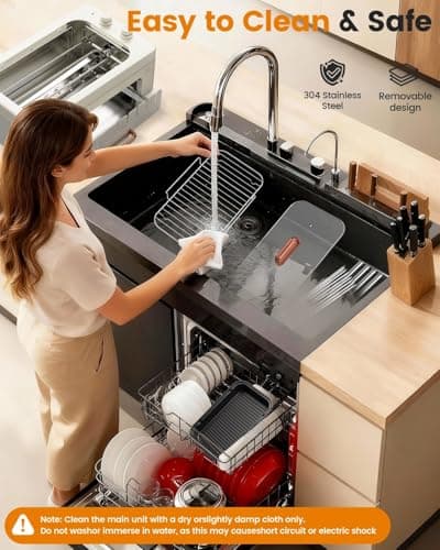 XHJ 4-in-1 Electric Indoor Grill Smokeless for Home,Countertop Electric Grill with Removable Sizzling Grill Pan & Grate + Auto Rotating Kabob Skewers + Electric Hot Dog Roller Dual Zone Cook with Lid 8