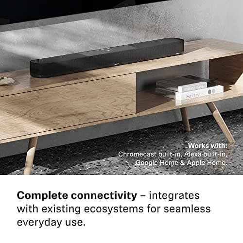 Sennheiser AMBEO Soundbar Plus for TV and Music with Immersive 3D Surround Sound, Virtual 7.1.4 Speaker Setup, Built-in Dual Subwoofers, Advanced Streaming Connectivity, Night Mode, Black 8