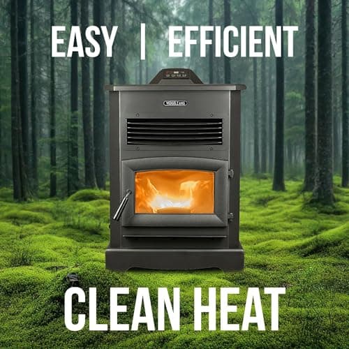 Vogelzang WiFi Pellet Stove on Pedestal, 3,000 Sq. Ft., 170lb Hopper 3