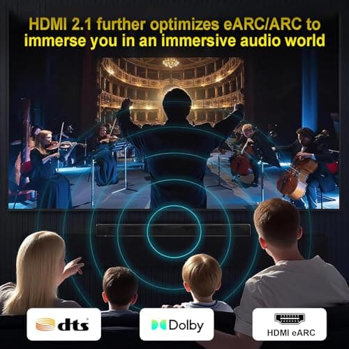 𝟑𝐫𝐝 - 𝐆𝐞𝐧 10K 8K HDMI Cable 2.1, 1.5FT 3.3FT 5FT 6.6FT 10FT 13FT 16FT 20FT 25FT, 48Gbps Gold-Plated Ultra High Speed Military Grade Nylon Braided HDMI Cord 8K@60Hz /4K@120Hz, HDCP 2.2&2.3(1.5FT) 7